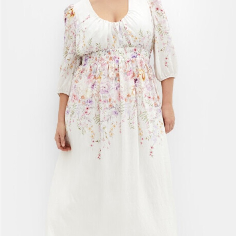 City Chic White Floral Maxi Dress